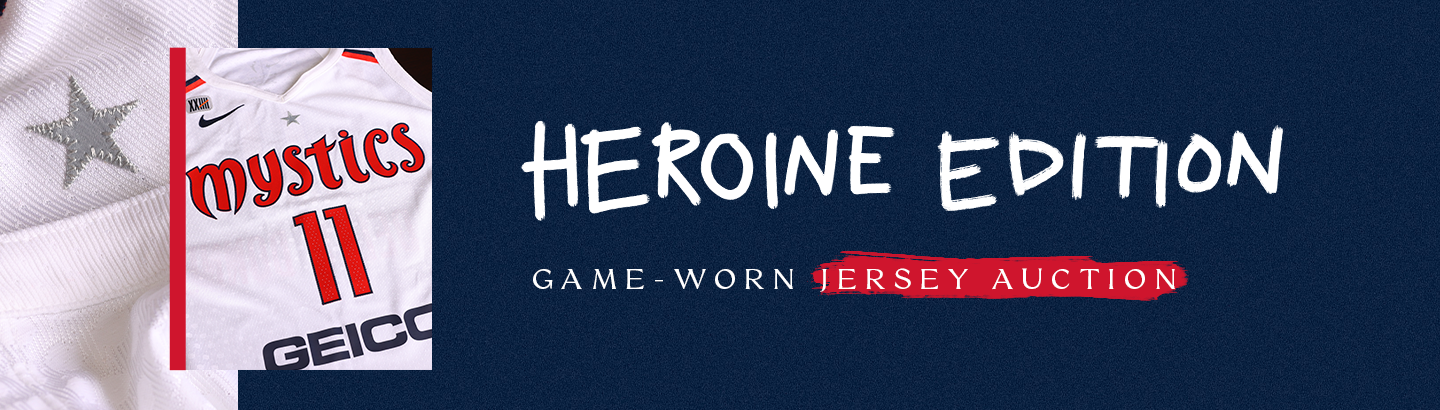 MYSTICS TO WEAR AND AUCTION HEROINE EDITION JERSEYS